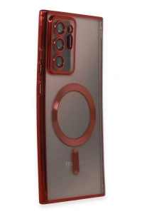 Samsung Galaxy Note 20 Ultra Kılıf Kross Magneticsafe Kapak - Kırmızı