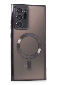 Samsung Galaxy Note 20 Ultra Kılıf Kross Magneticsafe Kapak - Mor