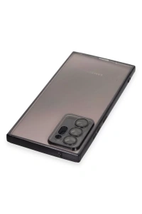 Samsung Galaxy Note 20 Ultra Kılıf Lensli Silikon - Siyah