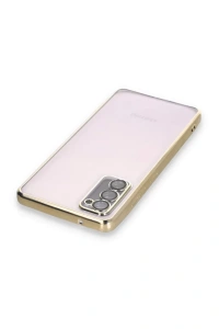 Samsung Galaxy S20 FE Kılıf Lensli Silikon - Gold