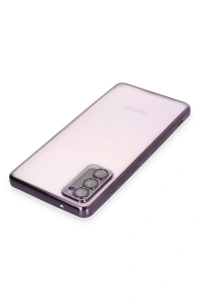 Samsung Galaxy S20 FE Kılıf Lensli Silikon - Mor