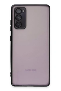 Samsung Galaxy S20 FE Kılıf Lensli Silikon - Siyah