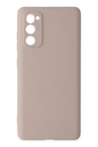 Samsung Galaxy S20 FE Kılıf Nano içi Kadife Silikon - Pudra