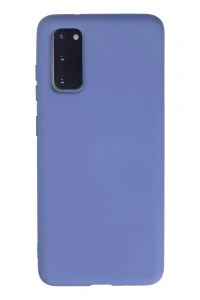 Samsung Galaxy S20 Kılıf Nano içi Kadife Silikon - Lila