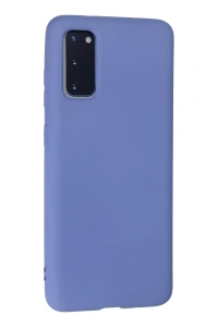 Samsung Galaxy S20 Kılıf Nano içi Kadife Silikon - Lila