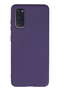 Samsung Galaxy S20 Kılıf Nano içi Kadife Silikon - Mor