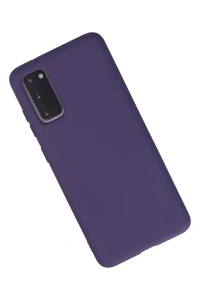 Samsung Galaxy S20 Kılıf Nano içi Kadife Silikon - Mor