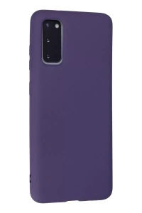 Samsung Galaxy S20 Kılıf Nano içi Kadife Silikon - Mor