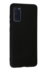 Samsung Galaxy S20 Kılıf Nano içi Kadife Silikon - Siyah