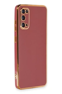Samsung Galaxy S20 Kılıf Volet Silikon - Kırmızı