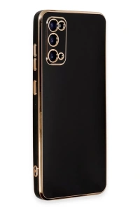 Samsung Galaxy S20 Kılıf Volet Silikon - Siyah