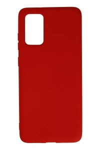 Samsung Galaxy S20 Plus Kılıf Nano içi Kadife Silikon - Kırmızı