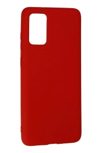 Samsung Galaxy S20 Plus Kılıf Nano içi Kadife Silikon - Kırmızı