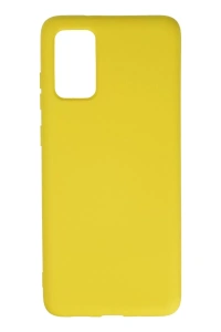 Samsung Galaxy S20 Plus Kılıf Nano içi Kadife Silikon - Sarı