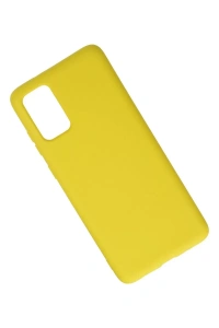 Samsung Galaxy S20 Plus Kılıf Nano içi Kadife Silikon - Sarı