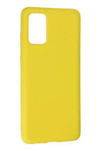 Samsung Galaxy S20 Plus Kılıf Nano içi Kadife Silikon - Sarı