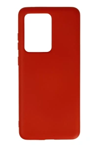Samsung Galaxy S20 Ultra Kılıf Nano içi Kadife Silikon - Kırmızı