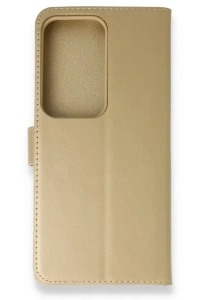 Samsung Galaxy S20 Ultra Trend S Plus Kapaklı Kılıf - Gold