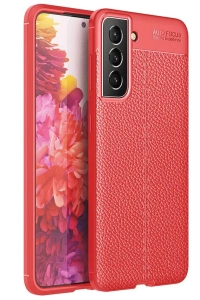 Samsung Galaxy S21 FE Kılıf Auto Focus Kapak - Kırmızı