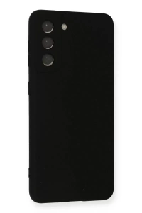 Samsung Galaxy S21 FE Kılıf Nano içi Kadife Silikon - Siyah
