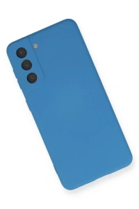 Samsung Galaxy S21 Kılıf Nano içi Kadife Silikon - Mavi