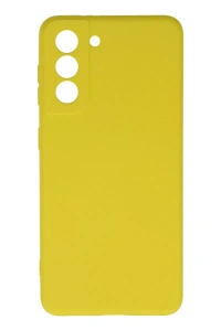 Samsung Galaxy S21 Kılıf Nano içi Kadife Silikon - Sarı
