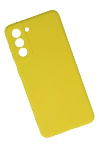 Samsung Galaxy S21 Kılıf Nano içi Kadife Silikon - Sarı