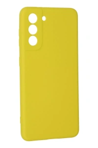 Samsung Galaxy S21 Kılıf Nano içi Kadife Silikon - Sarı