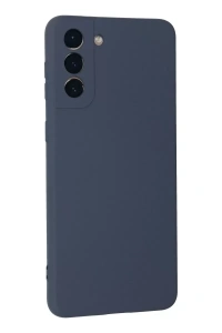 Samsung Galaxy S21 Plus Kılıf Nano içi Kadife Silikon - Gri