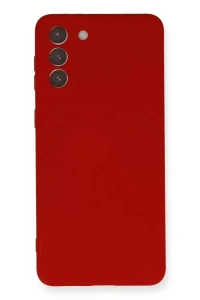 Samsung Galaxy S21 Plus Kılıf Nano içi Kadife Silikon - Kırmızı