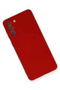 Samsung Galaxy S21 Plus Kılıf Nano içi Kadife Silikon - Kırmızı