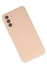 Samsung Galaxy S21 Plus Kılıf Nano içi Kadife Silikon - Pudra
