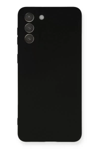 Samsung Galaxy S21 Plus Kılıf Nano içi Kadife Silikon - Siyah