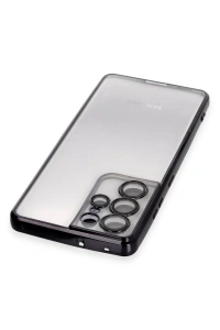 Samsung Galaxy S21 Ultra Kılıf Lensli Silikon - Siyah