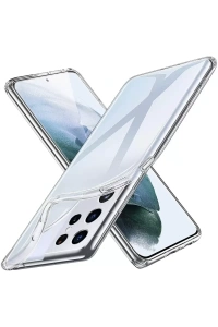 Samsung Galaxy S21 Ultra Kılıf Lüx Şeffaf Silikon