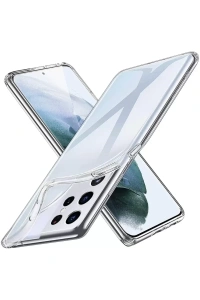 Samsung Galaxy S21 Ultra Kılıf Lüx Şeffaf Silikon