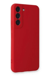 Samsung Galaxy S22 Plus Kılıf Nano içi Kadife Silikon - Kırmızı
