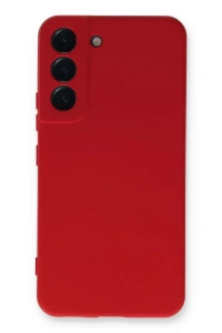 Samsung Galaxy S22 Plus Kılıf Nano içi Kadife Silikon - Kırmızı