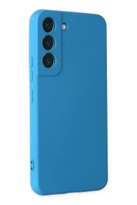 Samsung Galaxy S22 Plus Kılıf Nano içi Kadife Silikon - Mavi