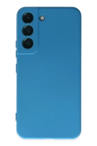 Samsung Galaxy S22 Plus Kılıf Nano içi Kadife Silikon - Mavi