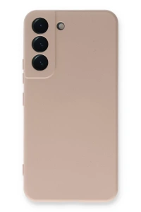 Samsung Galaxy S22 Plus Kılıf Nano içi Kadife Silikon - Pudra