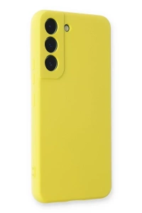 Samsung Galaxy S22 Plus Kılıf Nano içi Kadife Silikon - Sarı