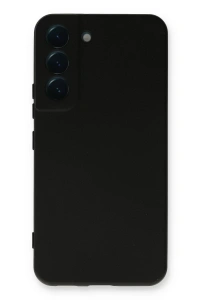 Samsung Galaxy S22 Plus Kılıf Nano içi Kadife Silikon - Siyah