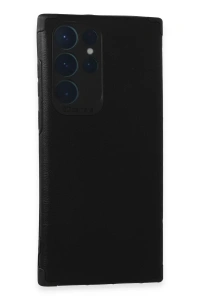 Samsung Galaxy S22 Ultra Kılıf Loop Deri Silikon - Siyah