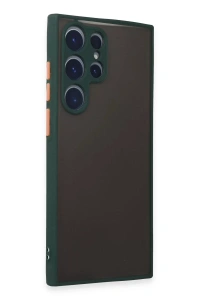 Samsung Galaxy S22 Ultra Kılıf Montreal Silikon Kapak - Yeşil