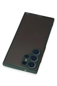 Samsung Galaxy S22 Ultra Kılıf Montreal Silikon Kapak - Yeşil