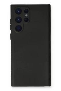 Samsung Galaxy S22 Ultra Kılıf Nano içi Kadife Silikon - Siyah