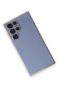 Samsung Galaxy S22 Ultra Kılıf Volet Silikon - Mavi