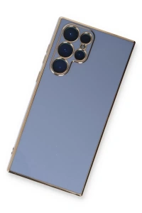 Samsung Galaxy S22 Ultra Kılıf Volet Silikon - Mavi