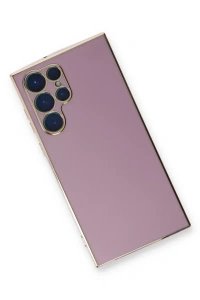 Samsung Galaxy S22 Ultra Kılıf Volet Silikon - Mor